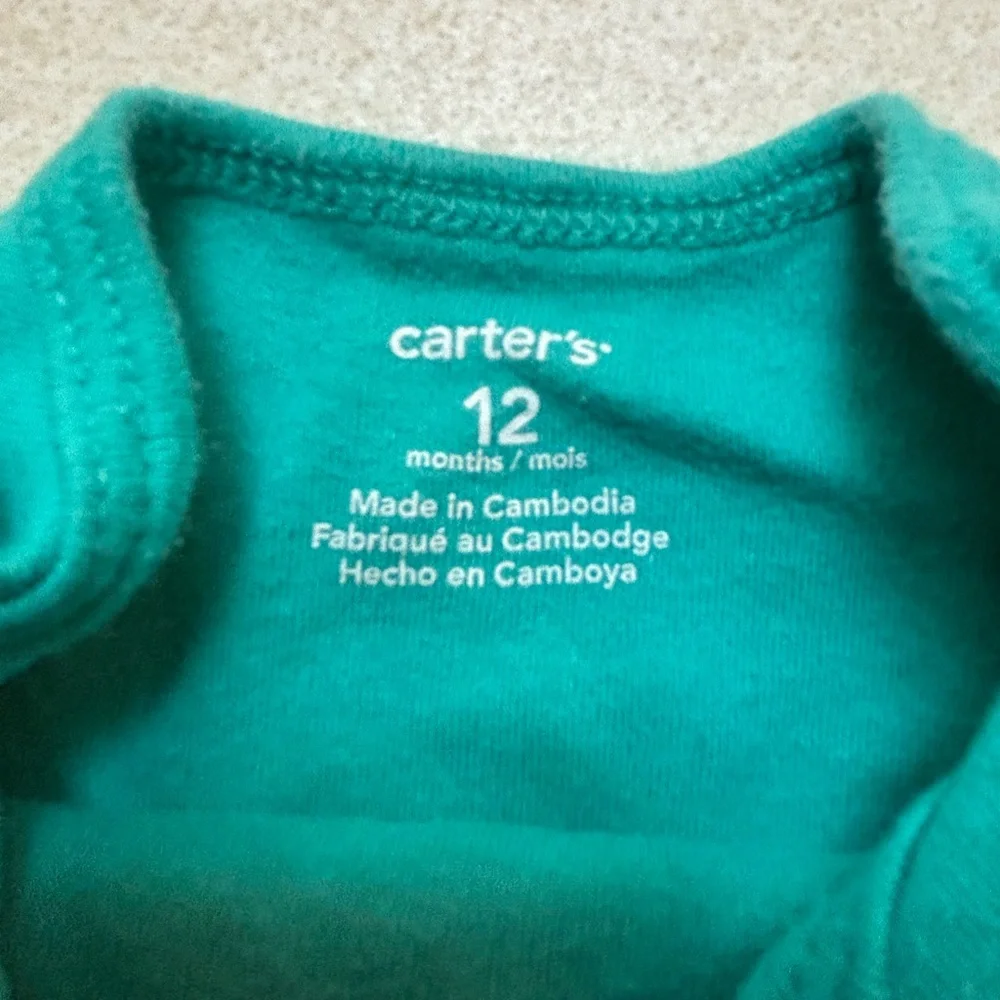 Carter's Teal 'Mom's the Boss' Baby Bodysuit